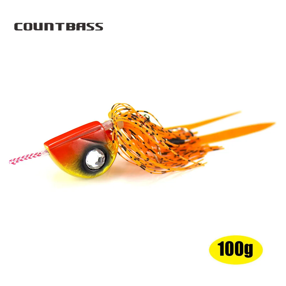 1 шт. 100 г Countbass огонь шариковая направляющая джиг Тай резиновые Kabura дно мадаи