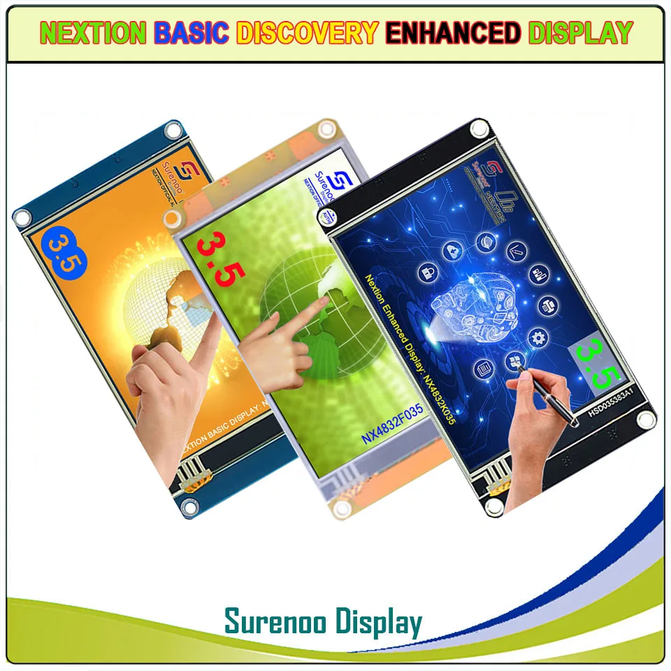 

3.5" Nextion Enhanced-NX4832K035 Discovery-NX4832F035 Basic-NX4832T035 HMI UART Serial TFT LCD Module Display Resistive Touch