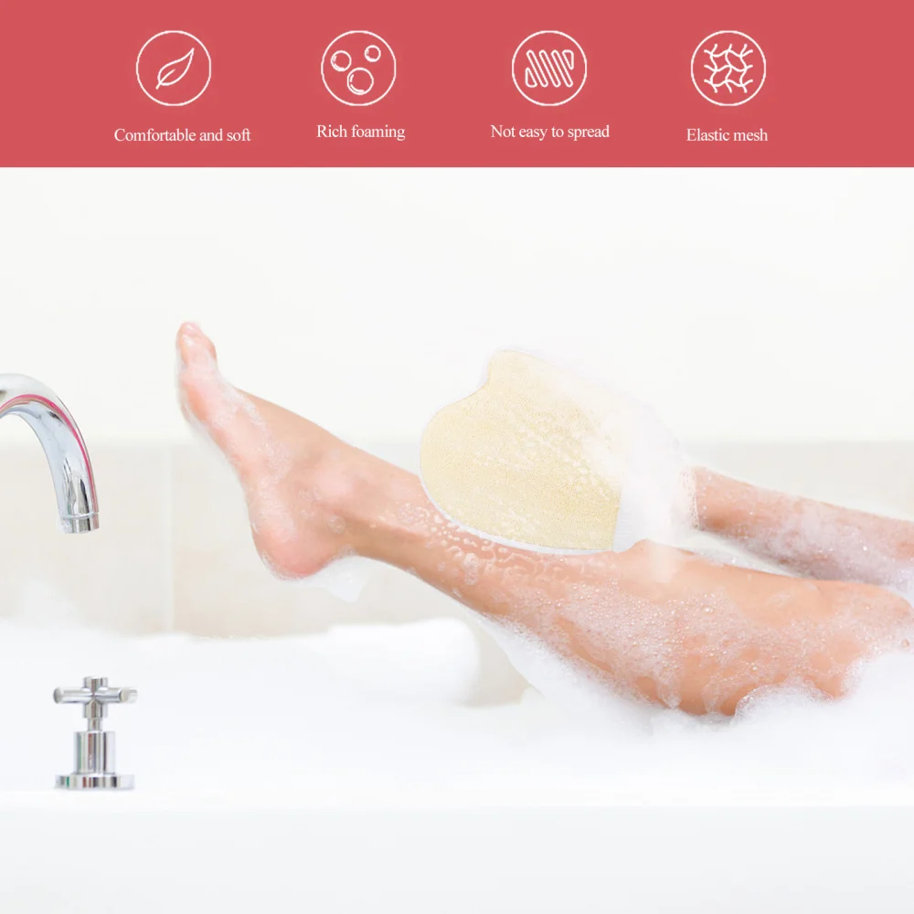 

2Pcs Loofah Sponge Bath Towels Bath Body Scrubber