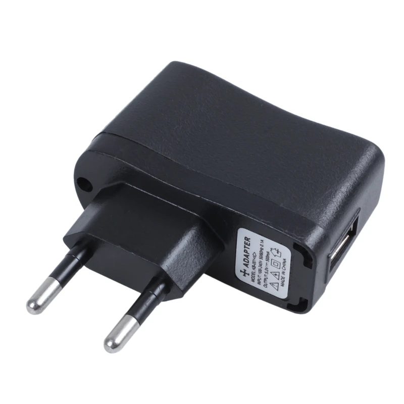 AC 110V-240V to DC 5V 0.5A 500mA USB EU Plug Power Adapter Charger | Электроника