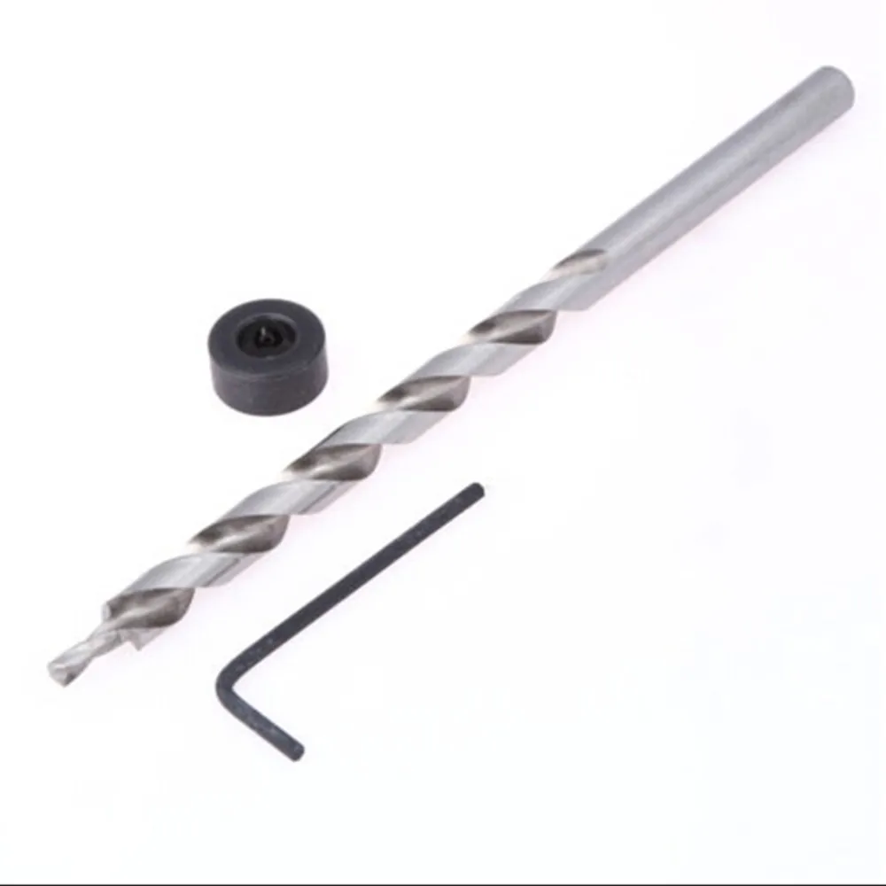 

1/4\" Hex Step Drill Bit 3/8\" (9.5mm) For Jig Manual Pocket Pilot Hole Woodworking Slant Hole Locator