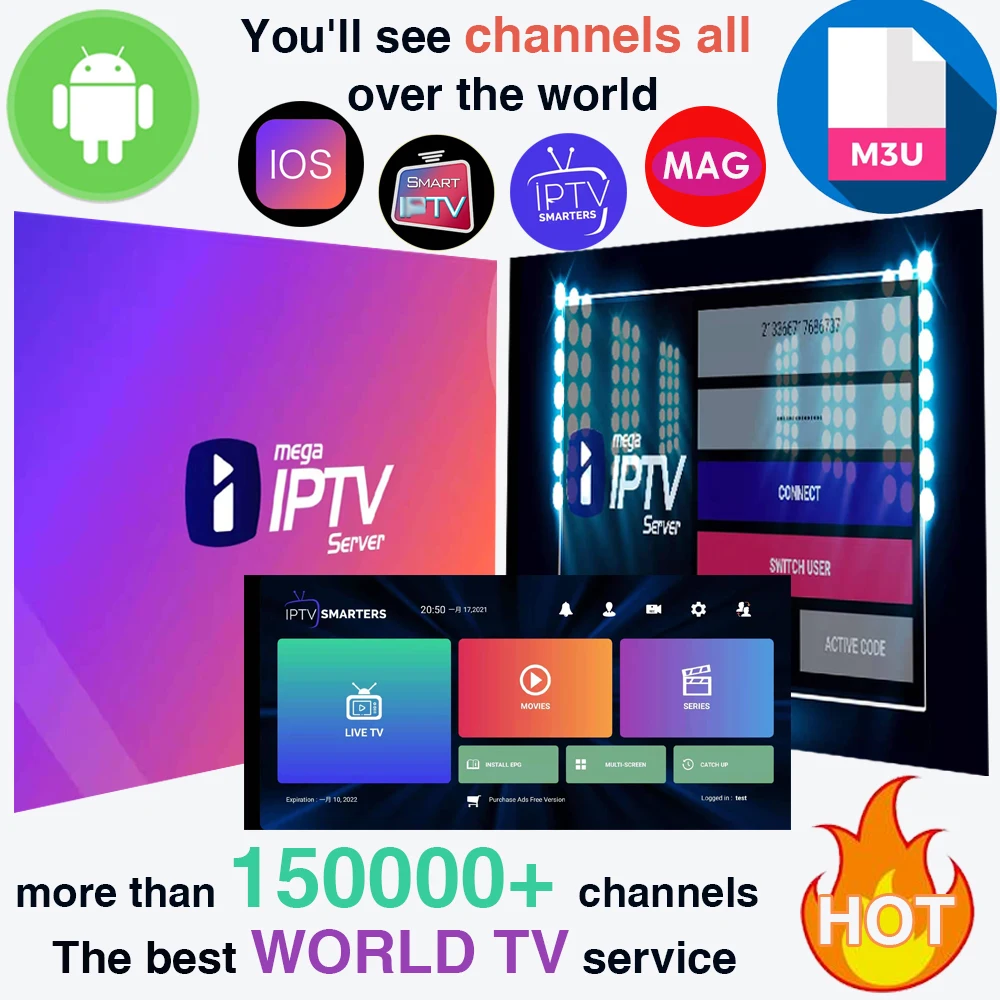 

Megaott xxx M3U Smart TV stick work on android smarters PC VLC smartphone Smart tv Hot xxx worldwide Andriod Tv stick