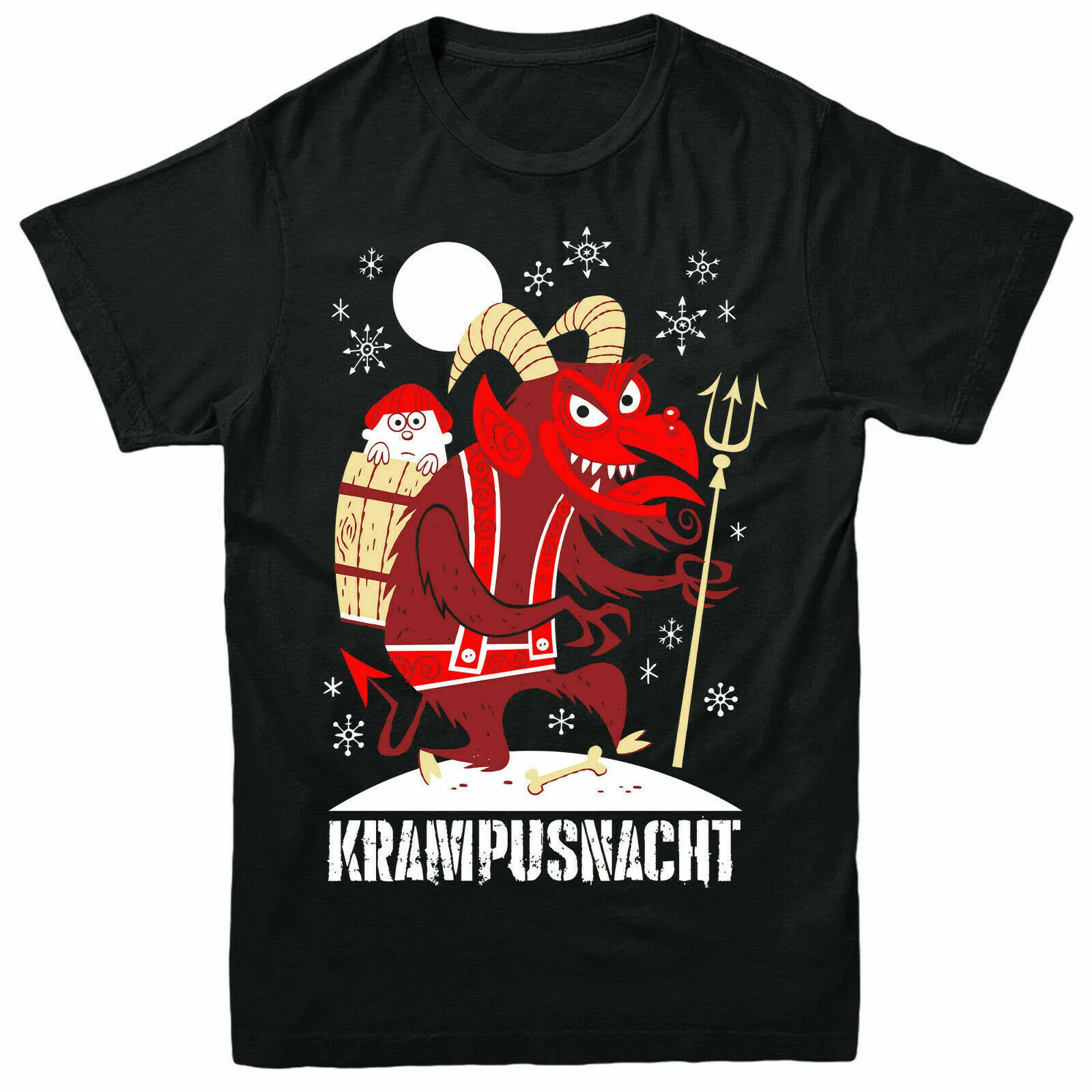 Krampusnacht Krampus Рождественская футболка для мужчин и женщин Мужская забавная с