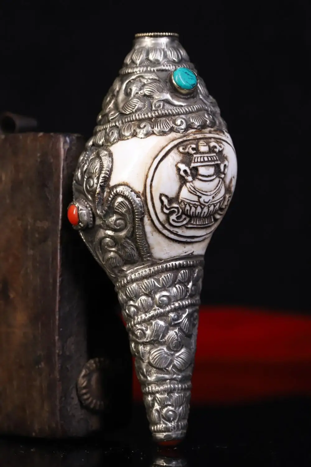 

Свадебные украшения Тибетский обитель Коллекция натуральный раковин ручной работы с мозаикой ваза-улитка узоры раковины Faqi Phurba Vajra