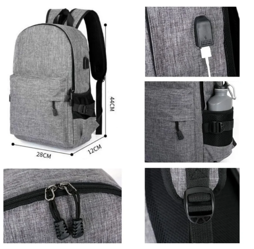 С usb зарядным портом повседневные сумки через плечо для подростков женщин мужчин