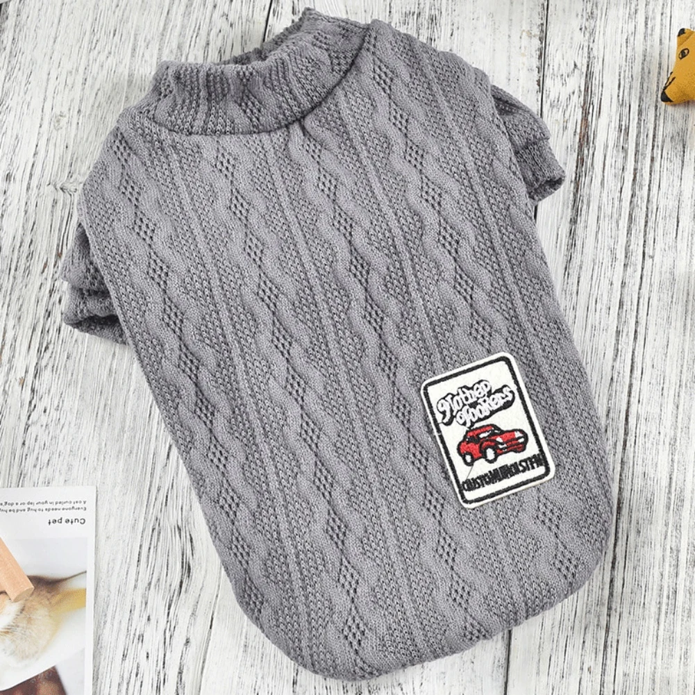 

Cute Wavy Strip Knitted Bottoming Sweater Pet Soft Puppy Kitten Coats for Small Medium Dogs Cats Warm Winter Dog Cat Jacket