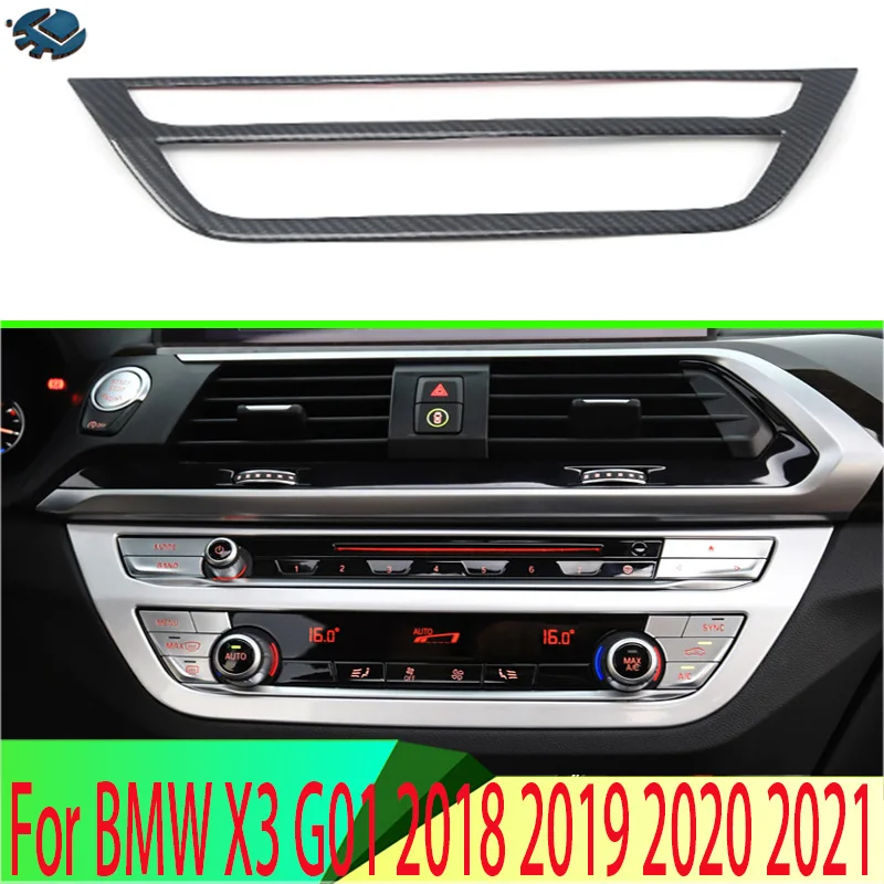 

For BMW X3 G01 2018 2019 2020 2021 Car Accessories ABS Air conditioner switch cover frame