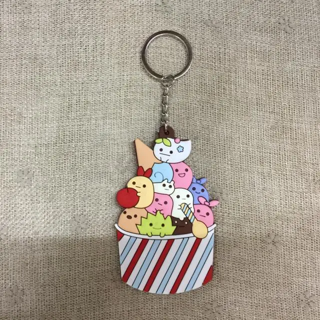 COSANER Sumikko gurashi стиль Мороженое аниме-брелок для ключей ПВХ фигурка брелок подарок