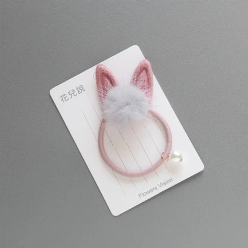 Горячая продажа жемчужные эластичные резиновые Длинные кроличьи уши животные