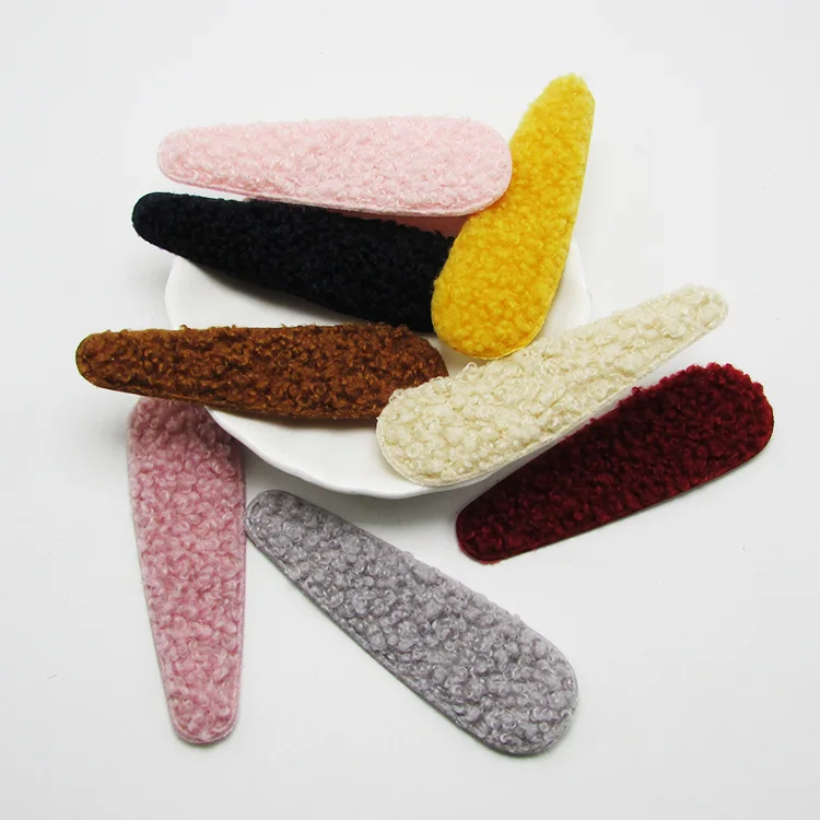 Новый милый плюшевый бархат шпильки для ткани 8 см BB клипсы ручной работы