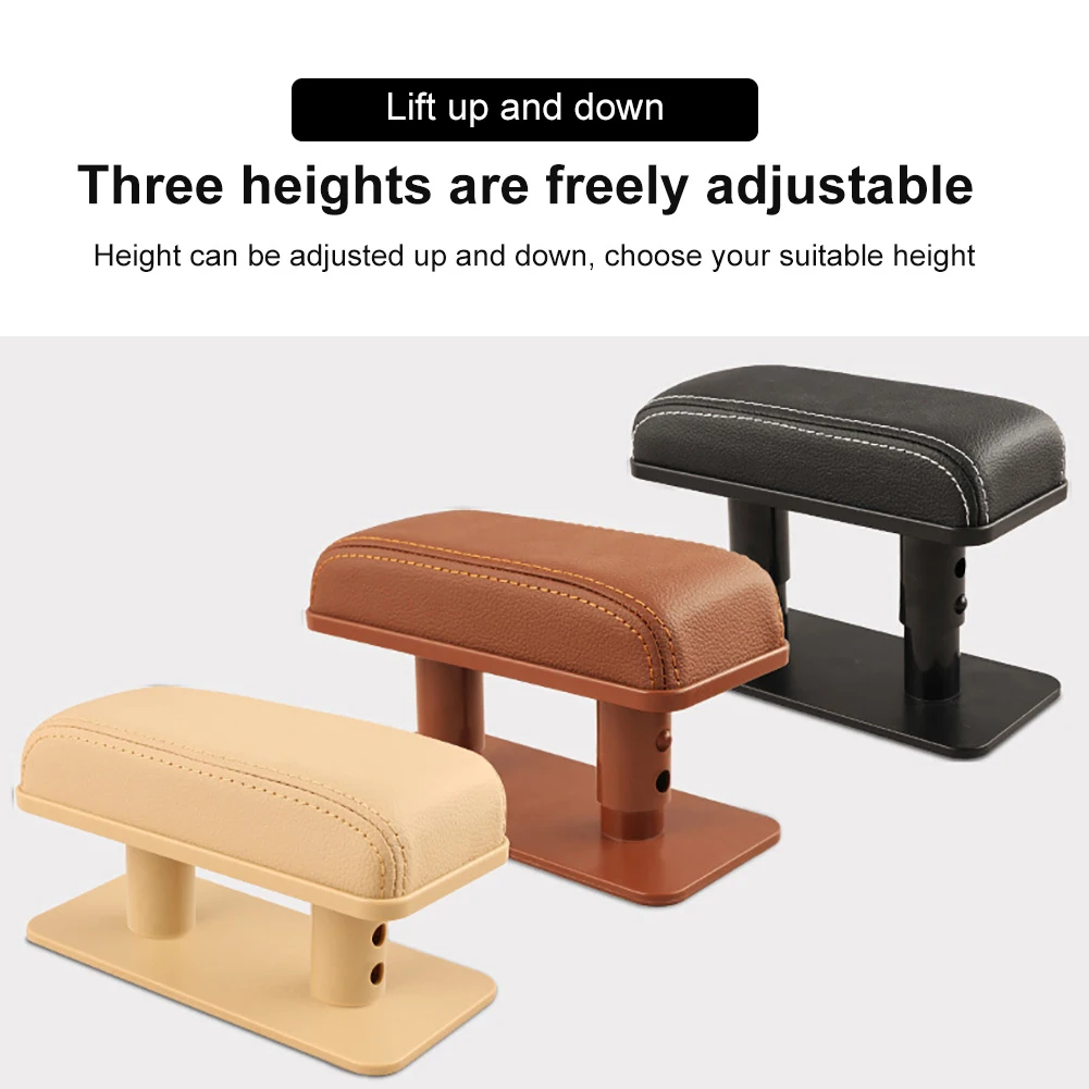 

Universal Adjustable Car Armrest Left Elbow Support Anti-fatigue Pad Cushion Relieve Driver's Arm Fatigue Decoration New