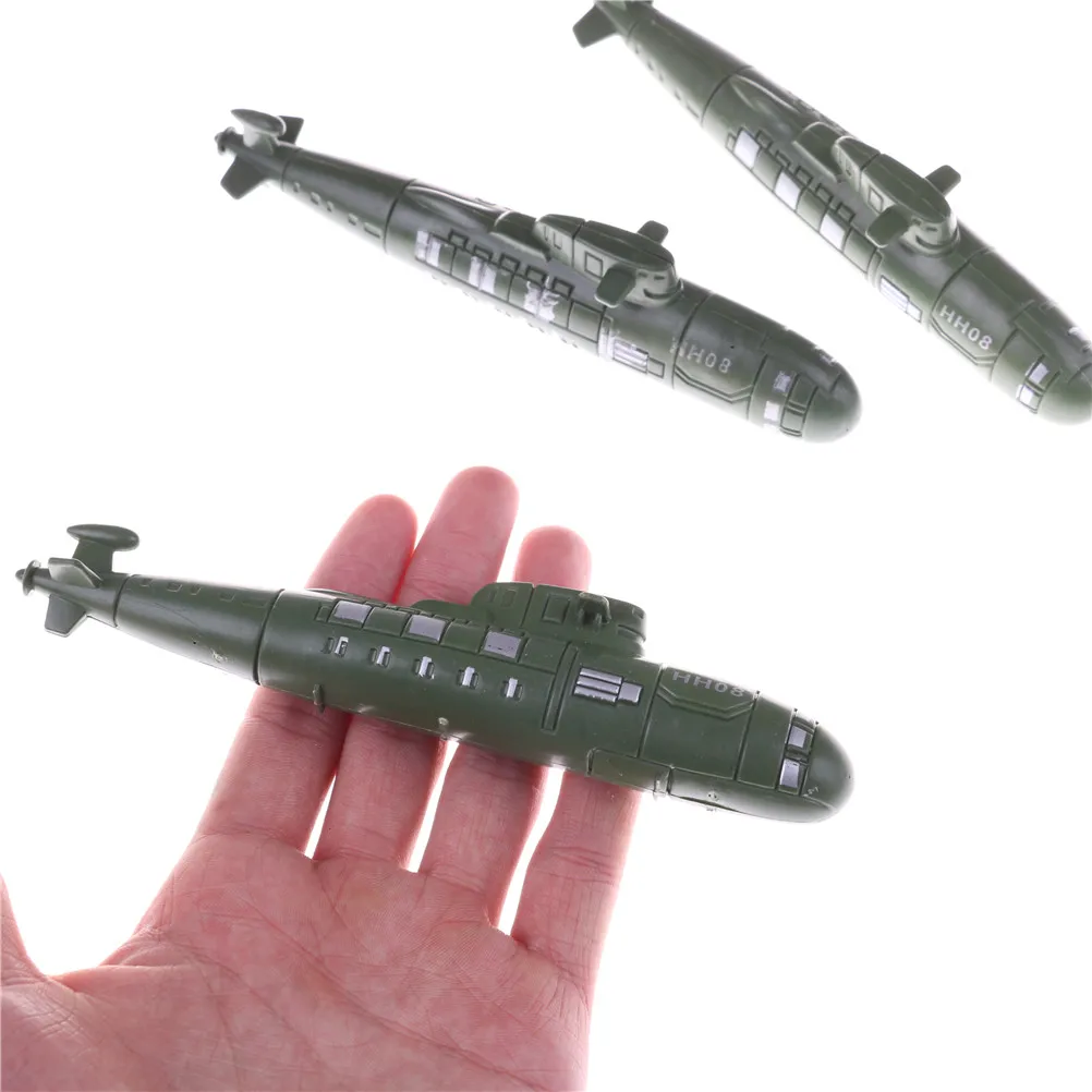 Modelo de submarino de juguete, Escena de arena, adornos de juguete, 2 uds./Set-5