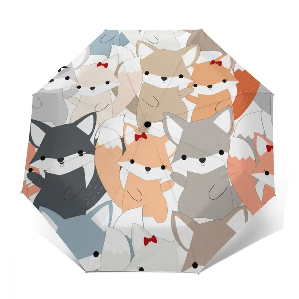 Ветроустойчивый складной автоматический зонт для женщин ветрозащитные зонтики