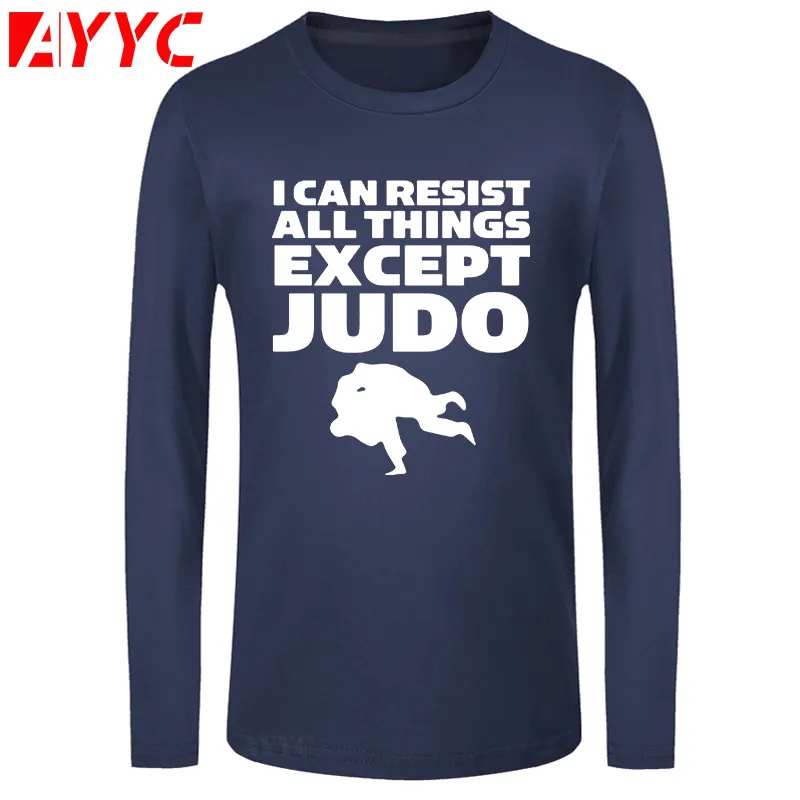 Футболка AYYC мужская с длинным рукавом крутая стильная тенниска принтом дзюдо