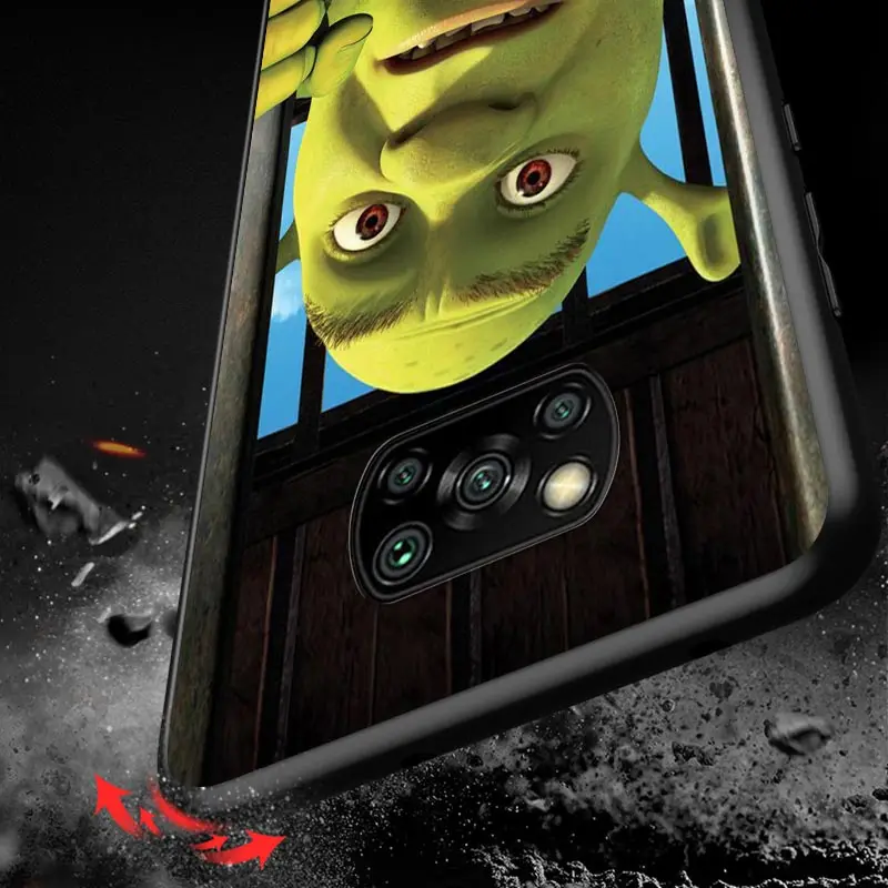 

CartoonCute green monster Gshrek For Xiaomi POCO M3 M2 C3 X3 X2 F2 F1 NFC Pro Xiaomi Mi Play Mix 3 A3 A2 A1 6 5 lite Phone Case