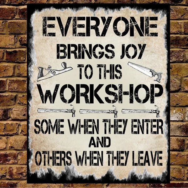 

Забавный металлический знак папа Бад плотничная навес мастерская гараж мужская пещера правила подарок