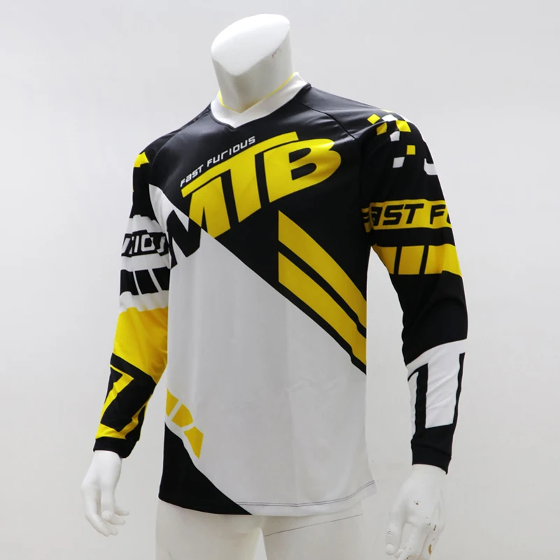 MX Enduro Горные Джерси Горный велосипед гоночная одежда DH MTB рубашка черная длинная