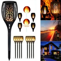 33led solar flame torch light flickering light waterproof garden decoration outdoor lawn path yard patio led lamps