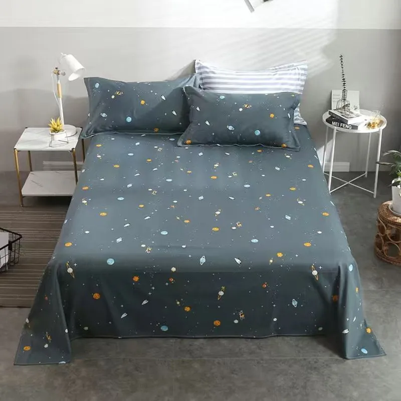 Постельное белье с мультяшным рисунком 1 шт. мод простыни из чистого хлопка для