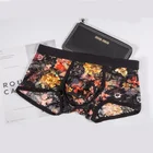 Боксеры мужские с низкой посадкой, пикантное нижнее белье с карманом для пениса, с леопардовым принтом, шорты-боксеры