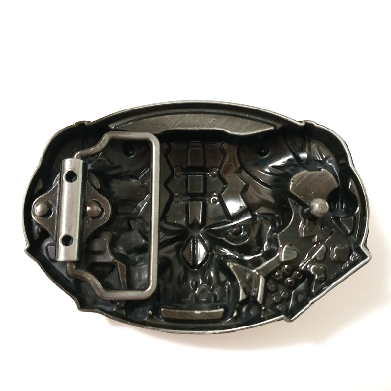 Мужской крутой ремень с демоном клоуном пряжка Череп азартные игры счастливые