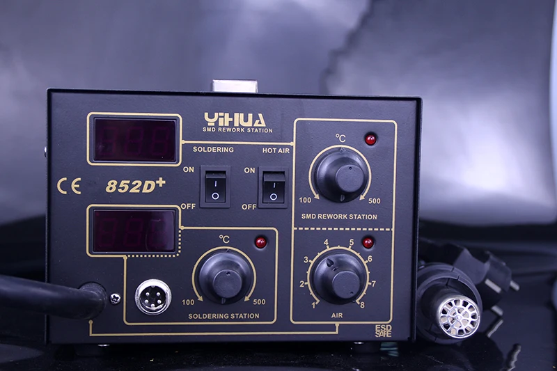 Паяльная станция YIHUA 852D + паяльная с воздушным потоком 2 в 1|Паяльные станции| |