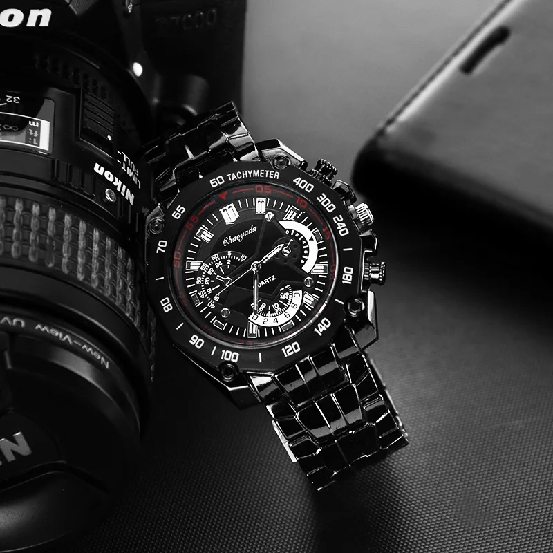 2019 часы мужские модные бизнес корпус из нержавеющей стали кожаный ремешок