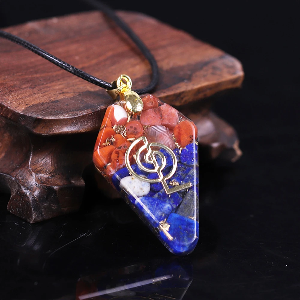 Оргоновое энергетическое ожерелье Целебный кристалл лазурит йога Медитационные украшения
