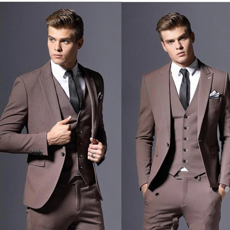 Красивый мужской костюм на заказ Классические официальные костюмы для свадьбы