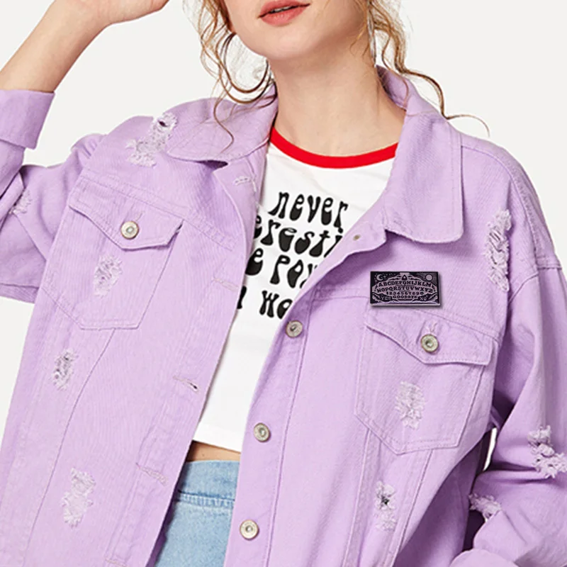 Spooky Spirit Board Lapel Pin Magic Occult Gothic Witch Gift |