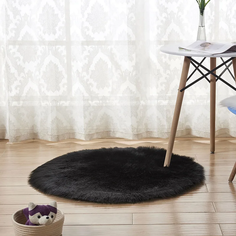 

Plush Carpet Living Carpet Yoga Floor Mat Footmat Imitation Wool Carpet Home Decoration Living Room Table Accessories