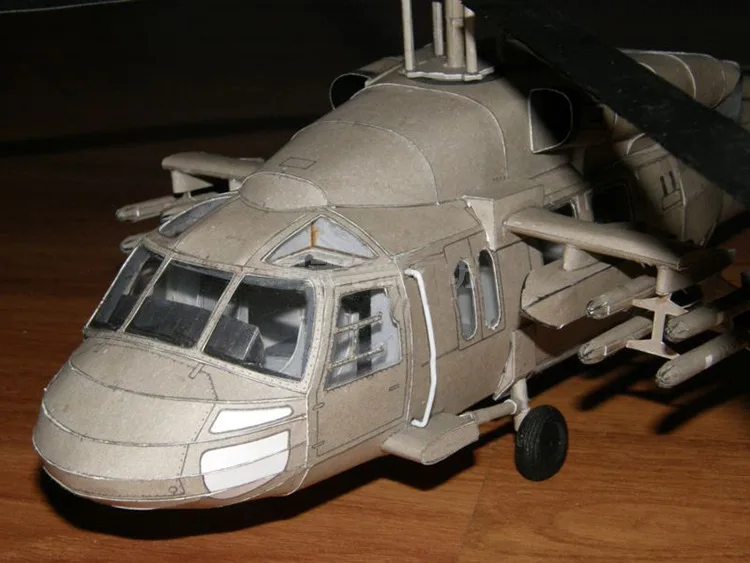 1:33 American Black Hawk UH-60 Multipurpose Helicopter Paper Model Collection Gift Educational Toys | Игрушки и хобби