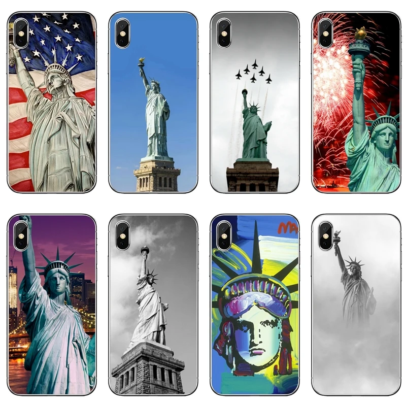 Чехол с изображением статуи Свободы Нью-Йорка для iPhone 11 Pro XS Max XR X 8 7 6 6S Plus 5