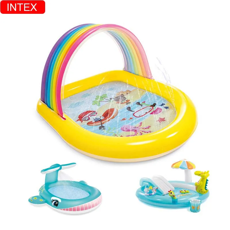 Детский игровой бассейн Intex надувной в форме мультфильма детская надувная ванна