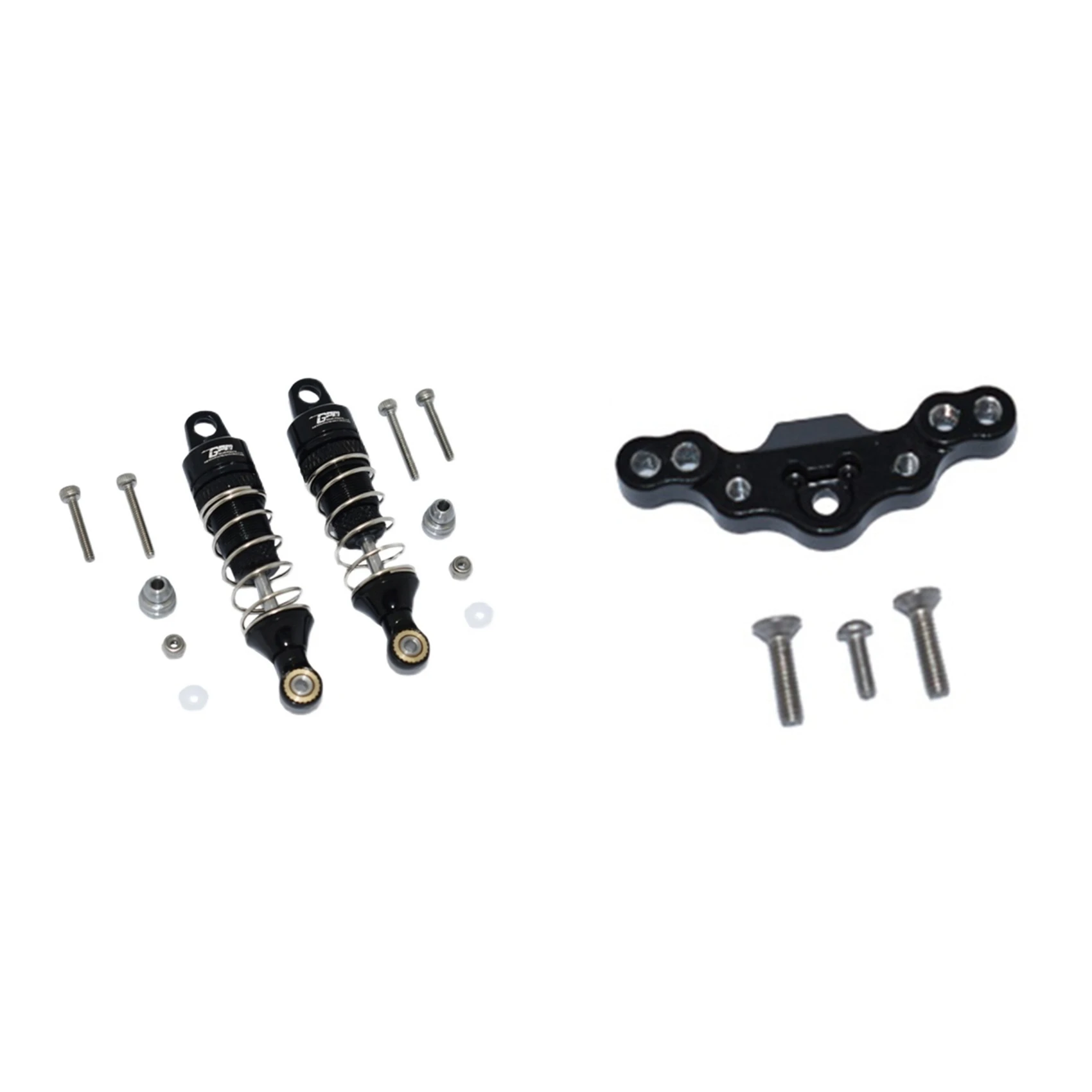 

2 комплекта автозапчастей на радиоуправлении: 1 комплект металлических передних амортизаторов и 1 комплект металлических передних верхних ...