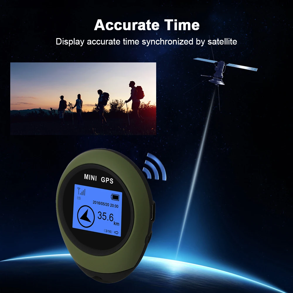 Мини GPS трекер для пешего туризма кемпинга на открытом воздухе локатор