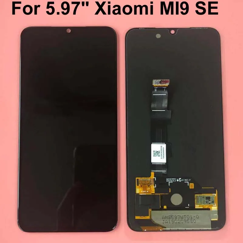 5,97 ''Amoled экран для Xiao mi 9 SE ЖК-дисплей дигитайзер сборка сенсорный экран M1903F Замена для Xiao mi 9 mi 9 SE ЖК