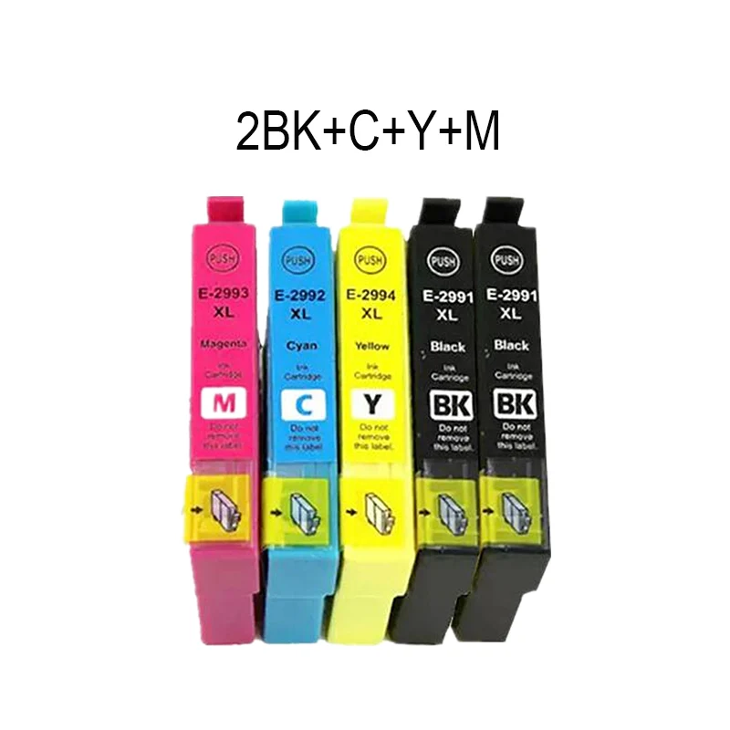HTL 5pk Замена 29 29XL T2991XL T2991 для картриджей Epson XP235 XP247 XP245 XP332 XP335 XP342 XP345 XP435 XP432 XP442 |