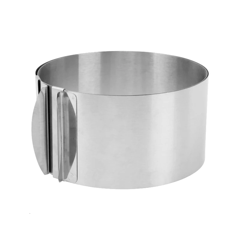 

1pcs DIY Retractable Stainless Steel Cake Mousse Ring 3D Round & Square Fondant Cake Mold Adjustable Kitchen Baking Tools