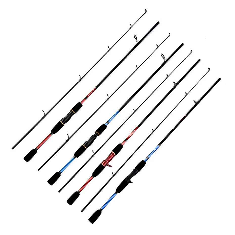 Catch.U 1.8M Fishing Rods Carbon Spinning Fishing Pole Spinning Fishing Rod 2 Section Lure Casting Pole