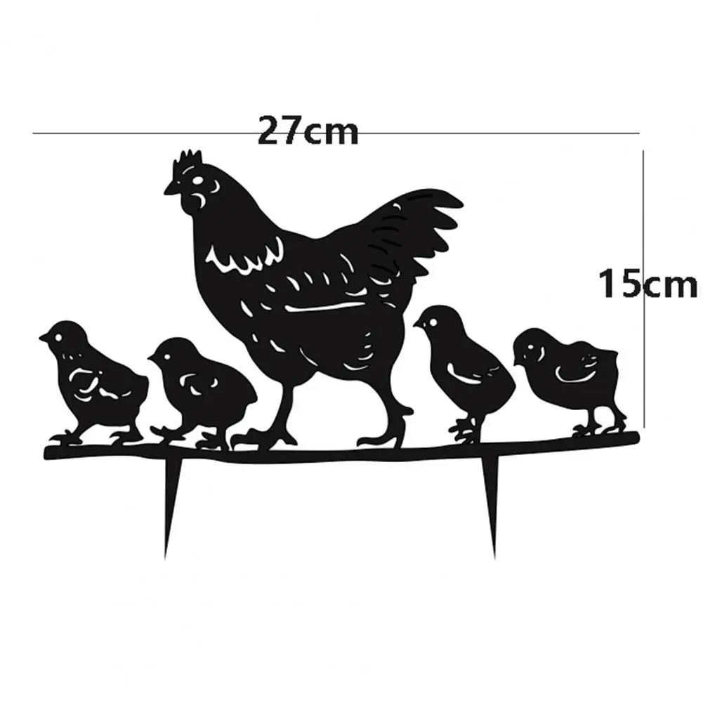 

Акриловый декор в виде куриных и куриных домиков, фигурки животных в саду, двор, художественный декор, подарочный набор, садовая статуя