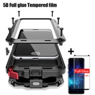 Мягкая Гидрогелевая пленка + полноэкранная армированная сверхпрочная металлическая оболочка противоударный чехол для Samsung S10 S8 S8Plus S9 S9Plus Note9