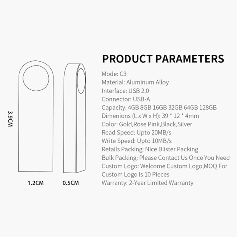 Металлический флэш накопитель USB флеш 4 ГБ 8 оперативной памяти 16 Гб встроенной usb