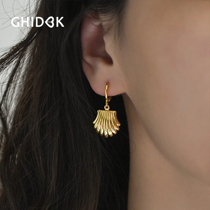 Серьги подвески GHIDBK в стиле бохо золотые крошечные висячие украшения виде