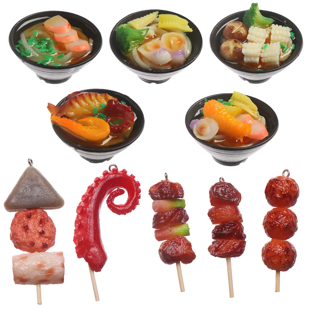 1 шт. миниатюрный кукольный домик морская еда лапша барбекю веревка кухонная