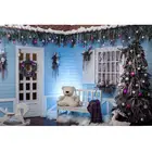 Рождественская вечеринка фотосессия Окно Снег пиво фотографии фоны персонализированные фотографические фоны для фотостудии