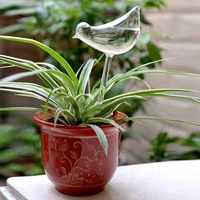 hot plant waterer self watering globes bird shape hand blown clear glass aqua bulbs vases decor easy garden tools dropshipping