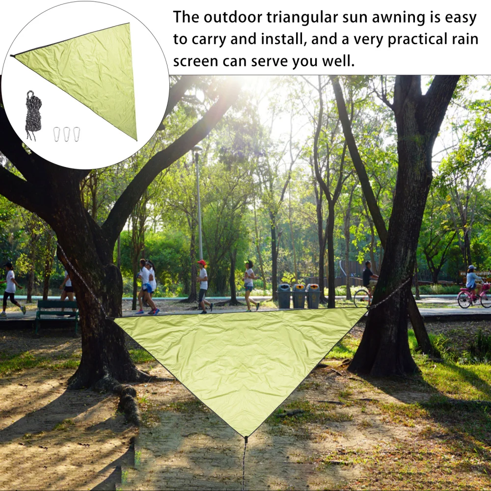 

1 Set Outdoor Triangle Sun Shade Sail Multi-functional Triangular Awning
