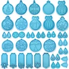 Силиконовая форма в виде рождественского шара, брелок, серьги, подвески сделай сам, инструменты для изготовления ювелирных изделий, поделки из смолы, украшение для дома