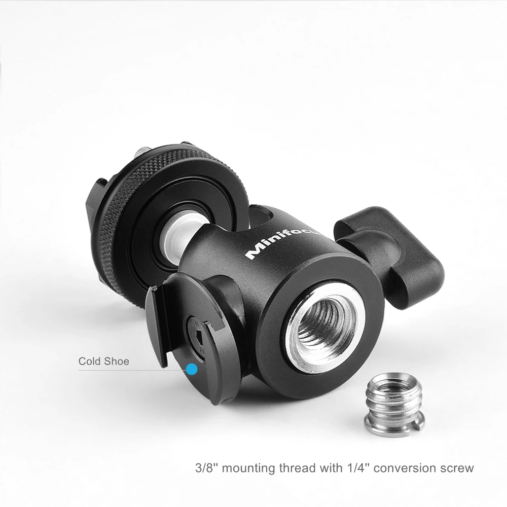 Штатив для камеры мини шаровая Головка адаптер с холодным башмаком микрофон